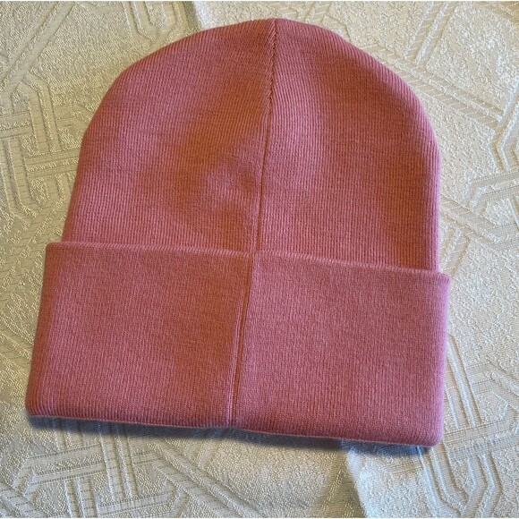 NWOT Lululemon Warm Revelation Beanie World market Color Pow Pink Tone - Picture 2 of 2